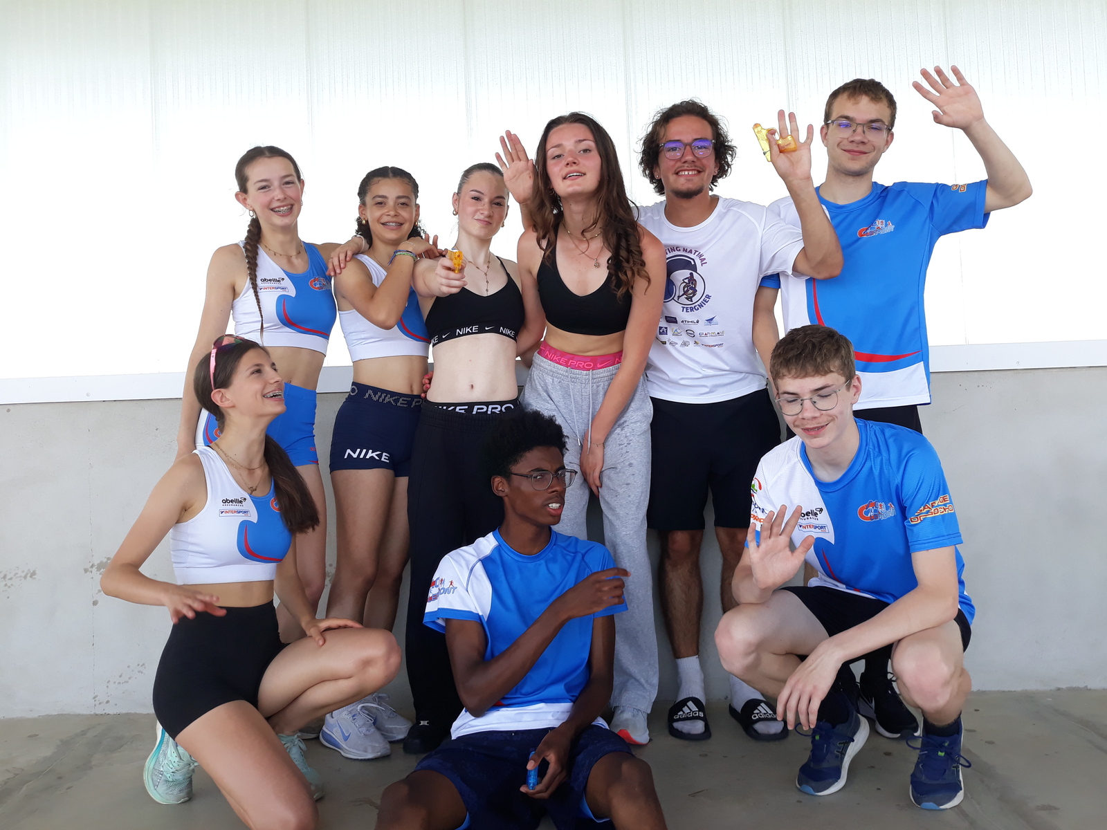 9 Athlètes ont représenté le club au Meeting National de Tergnier